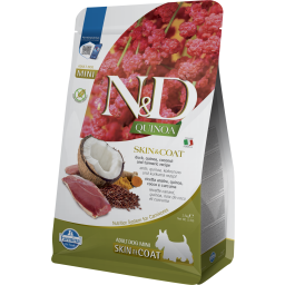 N&D Quinoa Skin&Coat Canard Croquettes pour Petits Chiens 2,5kg