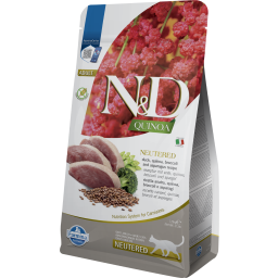 N&D Quinoa Neutered Canard Croquettes pour Chats 1,5kg