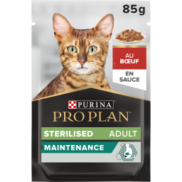 Purina Pro Plan Sterilised pour Chat au boeuf 26x85g