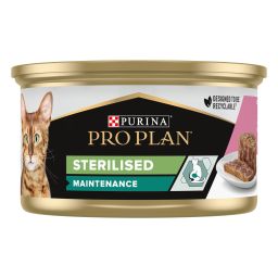 Pro Plan Sterilised boîtes pour chat au saumon - 24x85g 