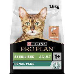 Pro Plan Renal Plus Adult Sterilised Croquettes pour Chat Dinde 1,5kg