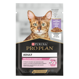 Pro Plan Delicate Digestion Nourriture Humide pour Chats Adults à la Dinde en Sachet 85g