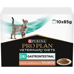 Purina Pro Plan Veterinary Diets EN - kattenvoer - 10x85g zalm