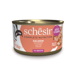 Schesir C&B Natvoer voor Katten met Zalm in Bouillon 12x85g