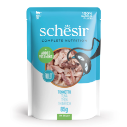 Schesir C&B Natvoer voor Katten met Tonijn in Gelei 12x85g