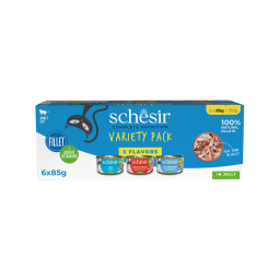Schesir C&B Natvoer voor Katten in Gelei Variety Pack 6x85G