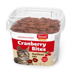 Sanal kat bites cranberries cup 75gr
