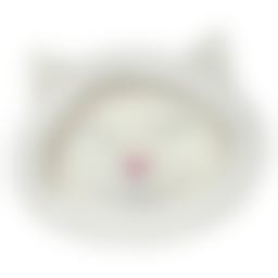 Trixie Mand Mijou rond 48 × 37 cm wit