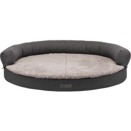 Trixie Vital sofa Bendson ovaal 75 × 60 cm donkergrijs/lichtgrijs