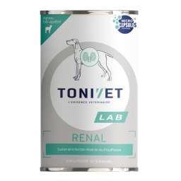Tonivet Lab Lab Rénal Nourriture Humide pour Chien avec Agneau 6x400g