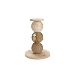 Designed by Lotte Boules Grattoir Bois Elio 34x34x47,5cm