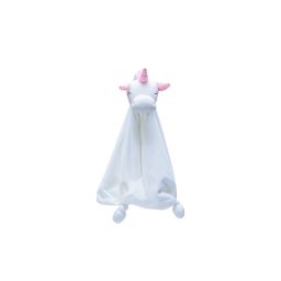 Beeztees Puppy Knuffeldoek Unicorn - Hondenspeelgoed - Pluche - Wit - 50x40x16 cm