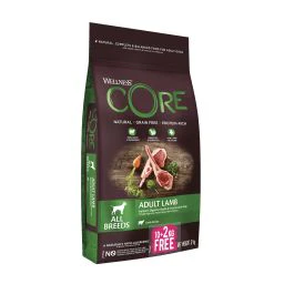 Wellness Core All Breeld Adult Hondenvoer met Lam Promozak 10+2kg