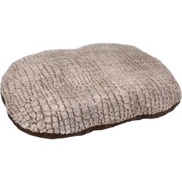 Coussin Snoozzy Ovale Fermeture Eclair Brun 120x84x12cm