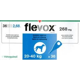 Flevox chien20-40Kg 36 pipettes