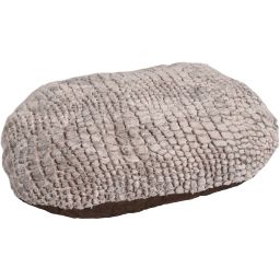 Coussin Snoozzy Ovale Fermeture Eclair Brun 100x76x10cm