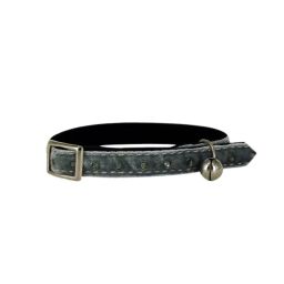 Collier Chat Strass Gris