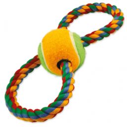 Dog Fantasy Koord In Achtvorm Met Tennisbal - 25cm