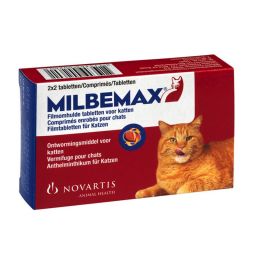 Milbemax Grote Kat 2-8kg - 4 Tabletten