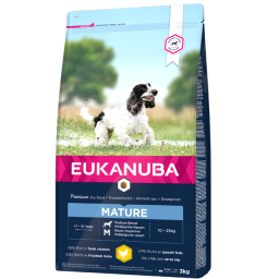 Eukanuba Mature Medium Breed pour chien 12kg