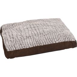 Coussin Snoozzy Rectangulaire Fermeture Eclair Brun 80x55x10cm