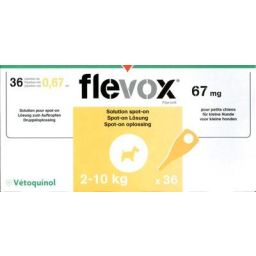 Flevox chien 2-10Kg 36 pipettes