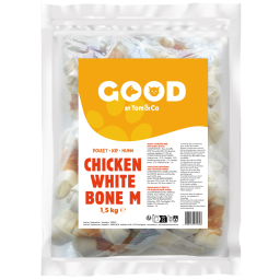 Good Chicken White Bone pour Medium Chien 10,2cm