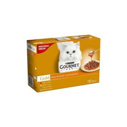Gourmet Gold Saus Delight Natvoer voor Katten 12x85g