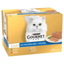 Gourmet Gold Mousse voor Katten Multipack 24x85g