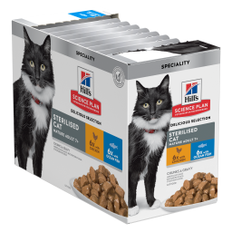 Hill's Science Plan Mature Adult 7+ Sterilised Natvoer voor Katten 12x85g