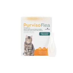 Purviso Flea Spot-on Chat 3 Pipettes