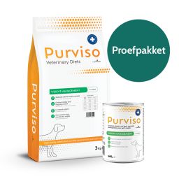 Purviso Veterinary Diets Weight Management Proefpakket voor Honden 3kg & 400g