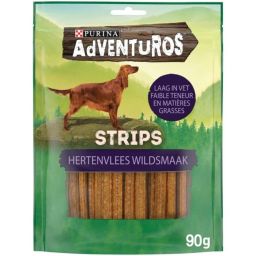 Purina Adventuros Strips Arôme Sauvage Gibier Chien 90g
