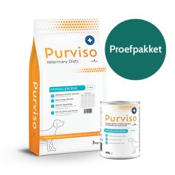 Purviso Veterinary Diets Hypoallergenic Proefpakket voor Honden 3kg & 400g