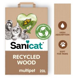 Sanicat Recycled Wood Pellets 20l