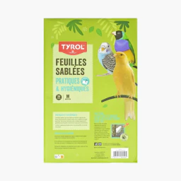 Tyrol 8 Feuilles Sablées pour Cage 40 x 25 cm
