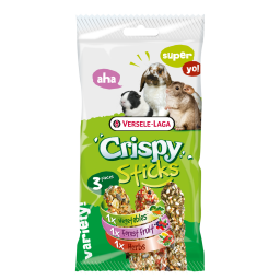 Crispy Sticks Herbivoren Triple Variety Pack Knaagdiersnack 3x35g