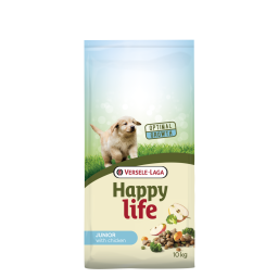 Happy life Croquettes pour Chiens Junior au Poulet 10kg