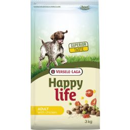 Happy Life Adult Croquettes Pour Chiens Au Poulet 3kg