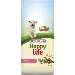 Happy Life Adult Croquettes Pour Chiens À L'agneau 15kg