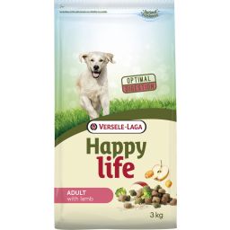 Happy Life Adult Croquettes Pour Chiens À L'agneau 3kg