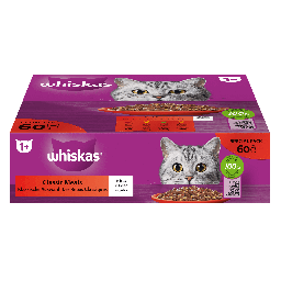 Whiskas 1+ Les Repas Classique en Gelée Multipack 60x85g