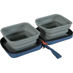 Zolux Bivouak Opvouwbare Voerbak Hond Blauw 2in1