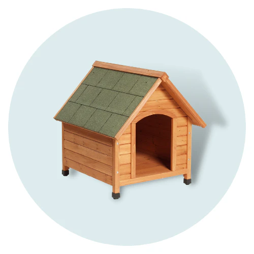 Couchages d'hiver et niches pour chien 