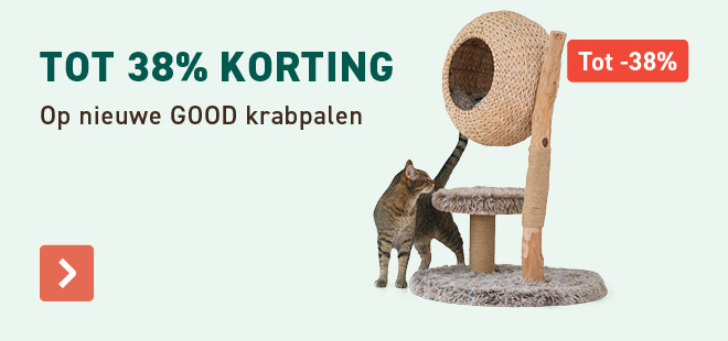 Tot 38% korting op nieuwe Good krabpalen